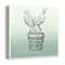 Green Single Potted Cactus 16" x 16" Canvas Wall Art